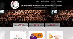 Desktop Screenshot of choralfestivalnetwork.org