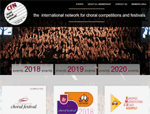 Tablet Screenshot of choralfestivalnetwork.org